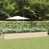vidaXL Plantenbak, ivoorwit, 480 x 80 x 45 cm, staal Productafbeelding-voorbeeld 2