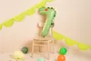 Bunter Krokodil-Folienballon Zahl 7 für Kindergeburtstage Produktbild-Vorschau 4