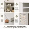 MinteLiv Schuhschrank L-Form Weiß mit Sitzbank und 9 Produktbild-Vorschau 4