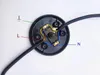 Close-up view of the internal wiring of a foot switch. Náhľad obrázku produktu