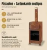 Esschert Design Terrassenofen mit Pizzaofen Rostbraun Produktbild-Vorschau 2