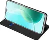 A black flip case for a smartphone, with a credit card inserted into a slot on the case. Produktbild-Vorschau