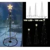 XL LED Metall Weihnachtsbaum mit Stern warmweiß 106 LEDs Produktbild-Vorschau 10