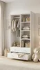 Grande armoire blanche pour chambre d'enfant, 88 x 187 cm. Voir les images du produit 5