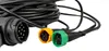Close-up of electrical connectors and cables. Produktbild-Vorschau