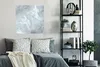 MuchoWow® Poster Marmor - Chic - Weiß 75x75 cm - Wand Produktbild-Vorschau 4
