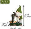 Dekorace zahradních trpaslíků s vločkami, 19cm velká Náhled obrázku produktu 5