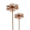 2er Set Gartenstecker Kornblume Metall Rost Gartendeko Produktbild-Vorschau 2