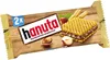 A product package of Ferrero Hanuta wafers with hazelnuts. Voir les images du produit