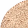 Kulatý jutový pletený koberec Abril 60 cm Náhled obrázku produktu 3