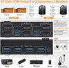 KVM prepínač pre 2 monitory a 2 počítače s podporou dvoch Náhľad obrázku produktu 4