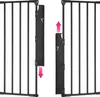 Barrière de sécurité AGNI 5 panneaux avec portillon - noir Voir les images du produit 8