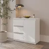 MIKEL - Kommode / Sideboard mit 3 Schubladen und 1 Tür - Produktbild-Vorschau 3