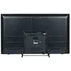 The back of a black television set is shown, mounted on a stand. Produktbild-Vorschau