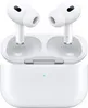 A pair of white Apple AirPods Pro (2nd generation) with their charging case. Produktbild-Vorschau