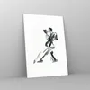 Bilder auf glas - Einteilig - Tango Zeichnen Schwarzweiß - Produktbild-Vorschau 4