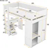 okwish Hochbett Kinderbett 90*200 cm, Holzbett mit Produktbild-Vorschau 7