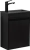 Badplaats Gäste-WC Waschtisch Set Sinta 40 x 22 cm Schwarz Produktbild-Vorschau 1