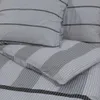 vidaXL Bettwäsche-Set Grau 240x220 cm Baumwolle Produktbild-Vorschau 5