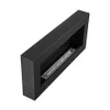 A black bioethanol fireplace with a frame, shown from a high angle. Produktbild-Vorschau