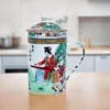 Keramik Teetasse mit Deckel + Sieb für Losen Tee mit Produktbild-Vorschau 5
