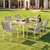 Avestar Gartenstühle 6er Set, Outdoor Stapelstühle, aus Produktbild-Vorschau 2