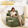 Rozkładana sofa z sztruksu 2 w 1 z regulowanym oparciem, Podgląd zdjęcia produktu 3