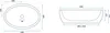 Rea Aufsatzwaschbecken Meryl Oval White Gold Produktbild-Vorschau 7