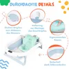 moovkee Babybadewanne Faltbar 80 cm Blau mit Thermometer Produktbild-Vorschau 6