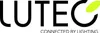 The image shows the LUTEC logo with the tagline 'CONNECTED BY LIGHTING'. Produktbild-Vorschau