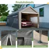 Carporttent 3 × 6 m, autogarage met oprolbare ramen, Productafbeelding-voorbeeld 5