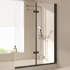 EMKE Duschabtrennung 110x140cm Faltwand für Badewanne Produktbild-Vorschau 12