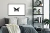 MuchoWow® Gerahmtes Poster Schmetterling - Tiere - Retro - Produktbild-Vorschau 2