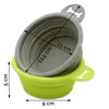 2er Set Hundenapf / Reisenapf faltbar, Silikon, grün und Produktbild-Vorschau 3
