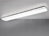 A white LED ceiling light fixture mounted on a white ceiling, with a gray background below. Produktbild-Vorschau