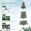 183 cm großer grün beflockter PE-Weihnachtsbaum mit Produktbild-Vorschau 6