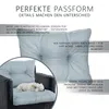 Best Wool Outdoor Loungekissen 2er Set für Rattan Produktbild-Vorschau 6