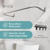 Erica Duschvorhangstange L-form & U-form - 4-in-1 System Produktbild-Vorschau 3