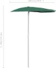 Mezzo ombrellone con asta 180x90 cm verde Anteprima dell’immagine prodotto 8