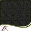 A repeating pattern of black 3D wall panels with a stylized graphic at the bottom left corner indicating 'no painting'. Podgląd zdjęcia produktu