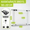 Barrière de sécurité Merle 193 - 201 cm blanche Voir les images du produit 2