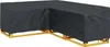 vidaXL Copridivano Nero 250 x 180 x 80 cm in tessuto Oxford Anteprima dell’immagine prodotto 3