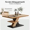 CASARIA® Couchtisch Grau Holz Stauraum Ablage Kratzfest Produktbild-Vorschau 4