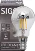 SIGOR 4,5W Kugel Kopfspiegel silber E14 400lm 2700K dimmbar Produktbild-Vorschau 2