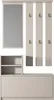 A hallway furniture set with a mirror, coat hooks, and a shoe cabinet. Náhľad obrázku produktu