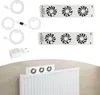 Ikodm radiatorventilator, 3 ventilatoren, set van 2, met Productafbeelding-voorbeeld 1