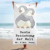 Mr. & Mrs. Panda Handtuch Pinguin Beste Beziehung der Welt Produktbild-Vorschau 2