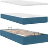 Ottoman-Bett mit Matratzen & LED Dunkelblau 200x200 cm Samt Produktbild-Vorschau 10