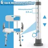 Duschstuhl, Duschhocker für Senioren, Badezimmerhocker, Produktbild-Vorschau 4