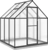 vidaXL Kas met funderingsframe, antraciet, 169x169x202 cm, Productafbeelding-voorbeeld 1